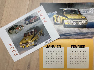 Calendrier 2024 avec photos Rallye Monte-Carlo 1981